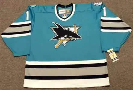 BRIAN HAYWARD San Jose Sharks 1992 CCM Vintage Throwback NHL Hockey Jersey
