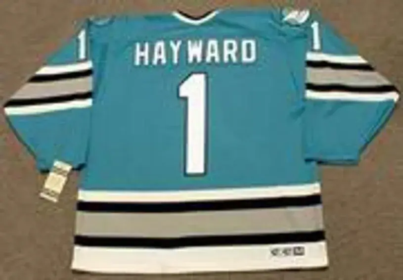 BRIAN HAYWARD San Jose Sharks 1992 CCM Vintage Throwback NHL Hockey Jersey 