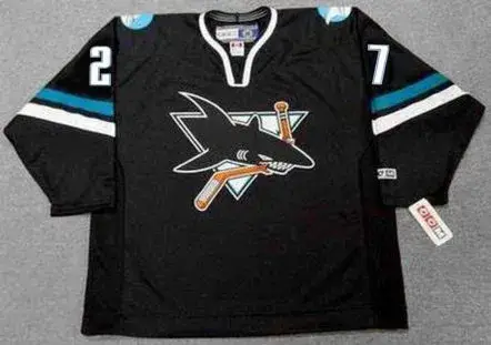 BRYAN MARCHMENT San Jose Sharks 2001 CCM Throwback Alternate NHL Jersey