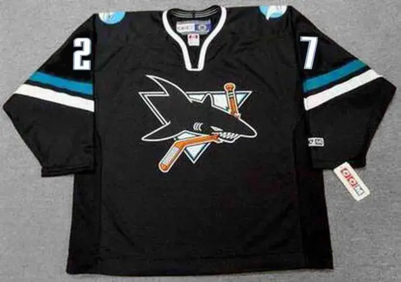BRYAN MARCHMENT San Jose Sharks 2001 CCM Throwback Alternate NHL Jersey