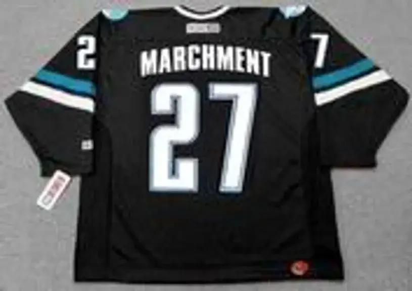 BRYAN MARCHMENT San Jose Sharks 2001 CCM Throwback Alternate NHL Jersey 