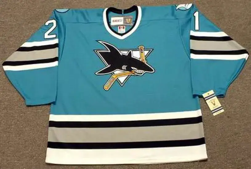 CRAIG COXE San Jose Sharks 1992 CCM Vintage Throwback NHL Hockey Jersey