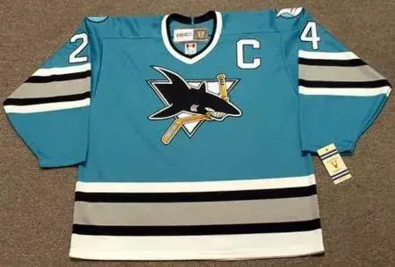 DOUG WILSON San Jose Sharks 1992 CCM Vintage Throwback NHL Hockey Jersey