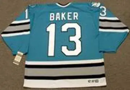 JAMIE BAKER San Jose Sharks 1995 CCM Vintage Throwback NHL Hockey Jersey 