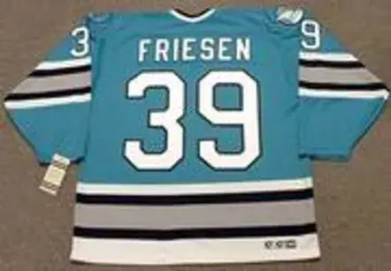 JEFF FRIESEN San Jose Sharks 1997 CCM Vintage Throwback NHL Hockey Jersey 