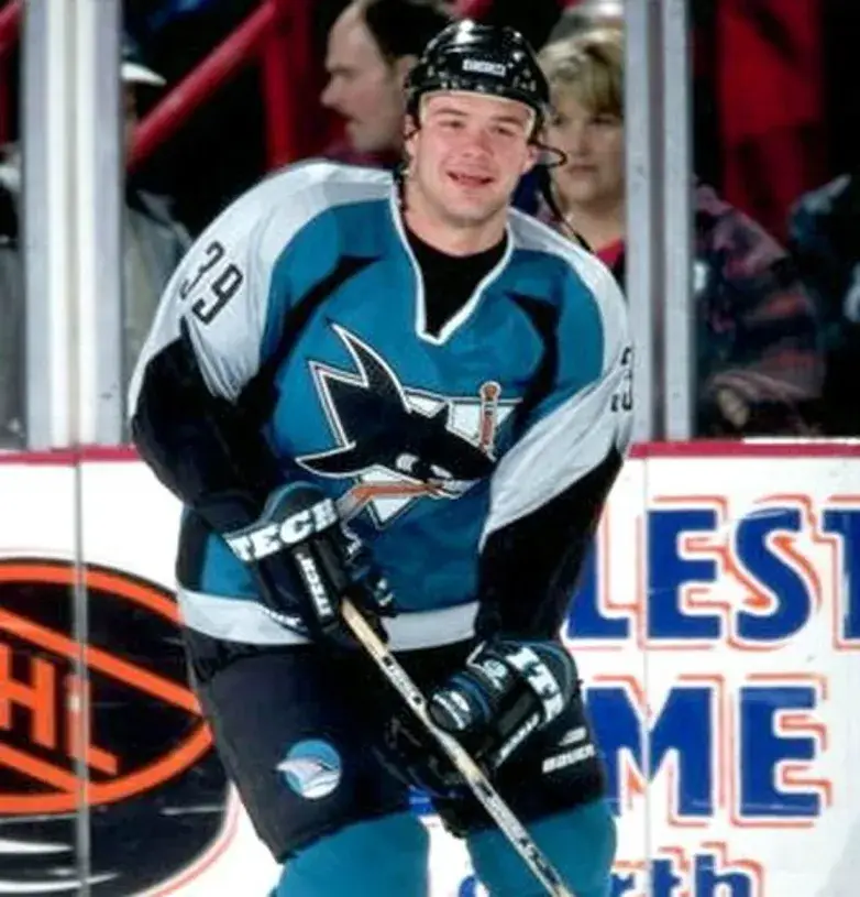 JEFF FRIESEN San Jose Sharks 1999 CCM Throwback NHL Home Hockey Jersey 