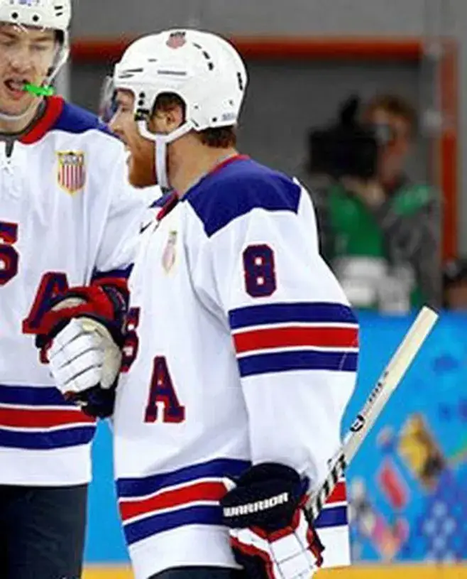 JOE PAVELSKI 2014 USA Nike Olympic Throwback Hockey Jersey 