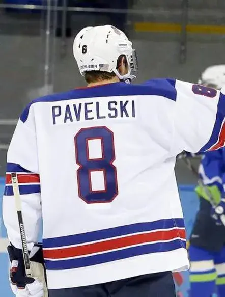 JOE PAVELSKI 2014 USA Nike Olympic Throwback Hockey Jersey 