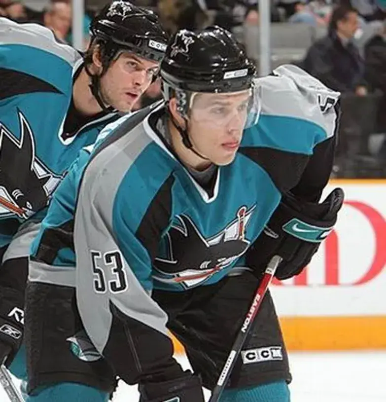 JOE PAVELSKI San Jose Sharks 2006 CCM Throwback NHL Home Hockey Jersey 