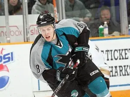 JOE PAVELSKI San Jose Sharks 2007 CCM Throwback NHL Home Hockey Jersey 