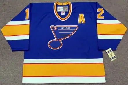 ADAM OATES St. Louis Blues 1989 CCM Vintage Throwback NHL Hockey Jersey