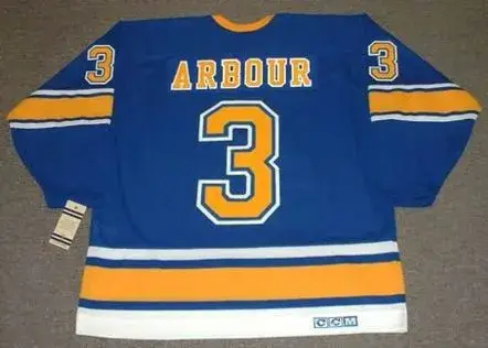 AL ARBOUR St. Louis Blues 1967 CCM Vintage Throwback NHL Hockey Jersey 
