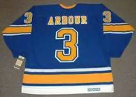 AL ARBOUR St. Louis Blues 1967 CCM Vintage Throwback NHL Hockey Jersey 