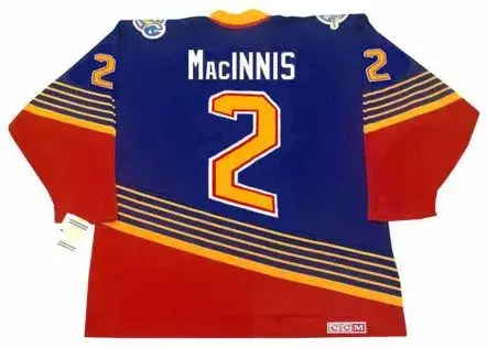 AL MacINNIS St. Louis Blues 1996 Away CCM Throwback NHL Hockey Jersey 