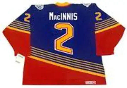 AL MacINNIS St. Louis Blues 1996 Away CCM Throwback NHL Hockey Jersey 