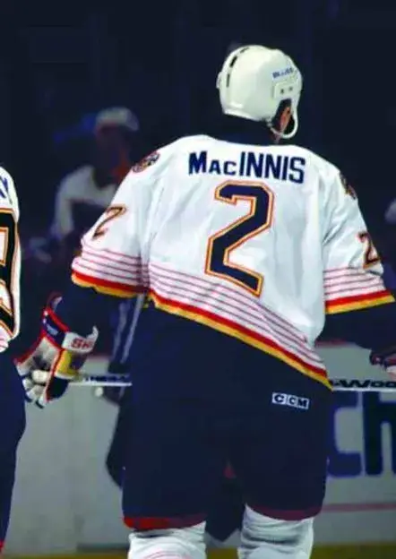 AL MacINNIS St. Louis Blues 1996 Home CCM Throwback NHL Hockey Jersey 