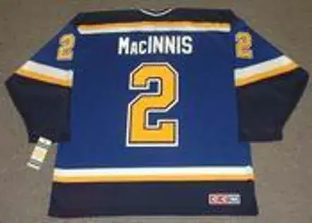 AL MacINNIS St. Louis Blues 2003 Home CCM Throwback NHL Hockey Jersey 