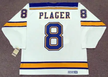BARCLAY PLAGER St. Louis Blues 1967 CCM Vintage Throwback Away NHL Hockey Jersey 
