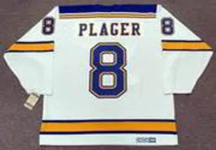 BARCLAY PLAGER St. Louis Blues 1967 CCM Vintage Throwback Away NHL Hockey Jersey 