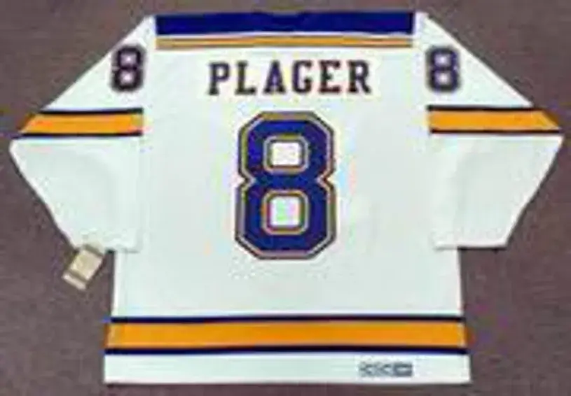 BARCLAY PLAGER St. Louis Blues 1967 CCM Vintage Throwback Away NHL Hockey Jersey 