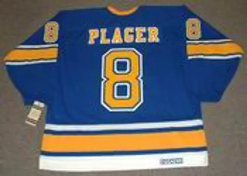BARCLAY PLAGER St. Louis Blues 1971 CCM Vintage Throwback NHL Hockey Jersey 