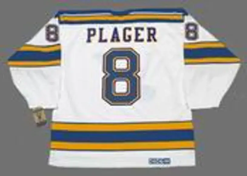 BARCLAY PLAGER St. Louis Blues 1973 CCM Vintage Throwback NHL Hockey Jersey 