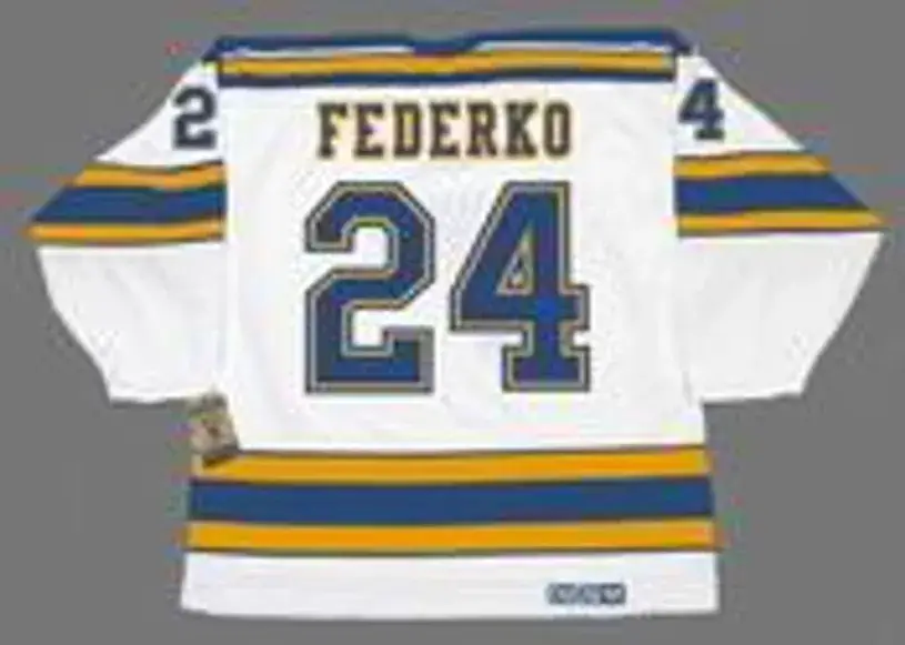 BERNIE FEDERKO St. Louis Blues 1978 CCM Vintage Throwback NHL Hockey Jersey 