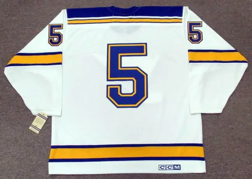 BOB PLAGER St. Louis Blues 1967 CCM Vintage Throwback Away NHL Hockey Jersey 