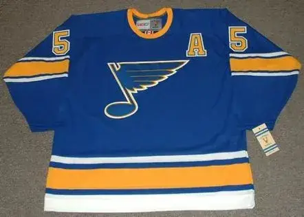 BOB PLAGER St. Louis Blues 1967 CCM Vintage Throwback NHL Hockey Jersey