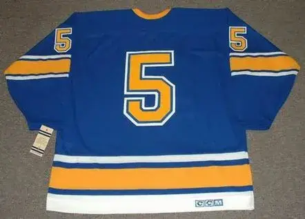 BOB PLAGER St. Louis Blues 1967 CCM Vintage Throwback NHL Hockey Jersey 