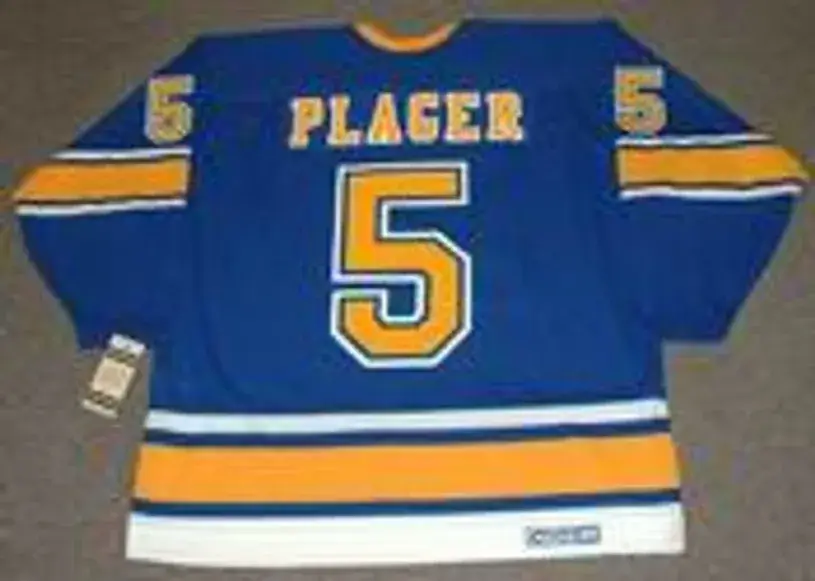 BOB PLAGER St. Louis Blues 1967 CCM Vintage Throwback NHL Hockey Jersey 