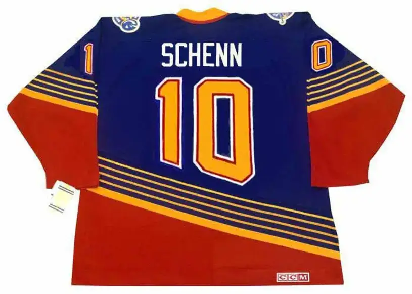 BRAYDEN SCHENN St. Louis Blues 1990’s CCM NHL Vintage Throwback Jersey 