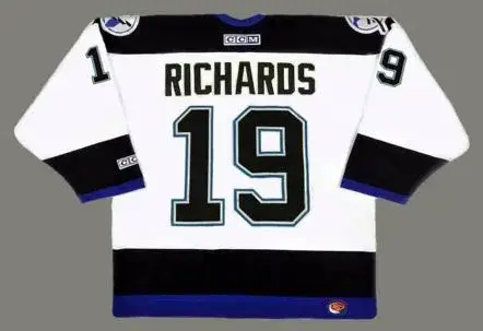 BRAD RICHARDS Tampa Bay Lightning 2004 Away CCM Throwback NHL Hockey Jersey 