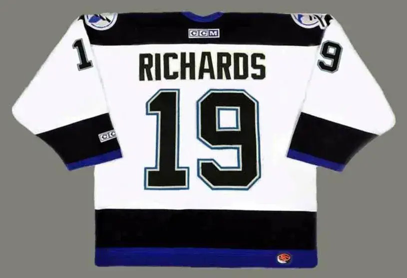 BRAD RICHARDS Tampa Bay Lightning 2004 Away CCM Throwback NHL Hockey Jersey 