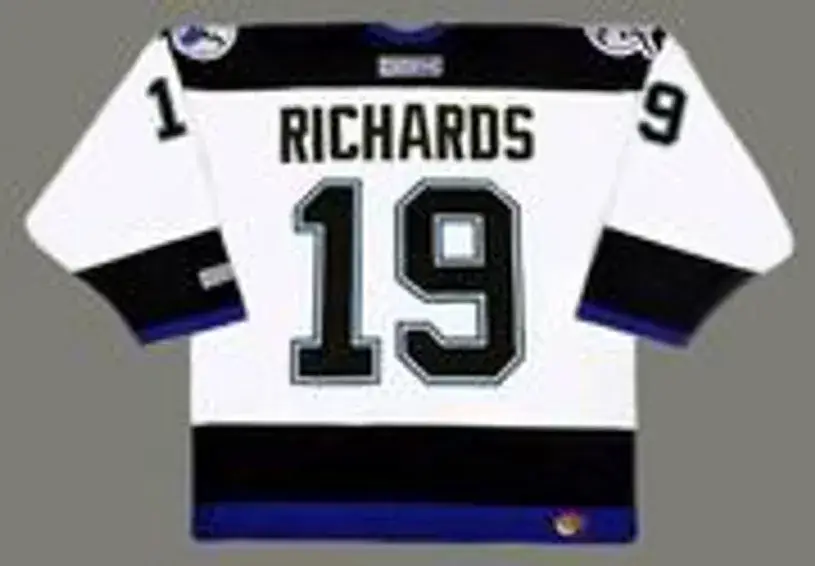 BRAD RICHARDS Tampa Bay Lightning 2004 Away CCM Throwback NHL Hockey Jersey 