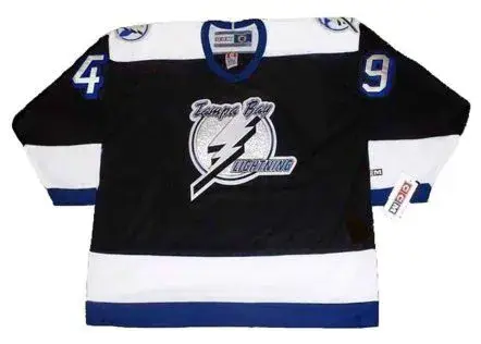BRENT GRETZKY Tampa Bay Lightning 1993 Away CCM Throwback NHL Hockey Jersey