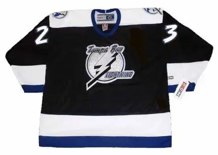 BRIAN BELLOWS Tampa Bay Lightning 1995 Away CCM Throwback NHL Hockey Jersey
