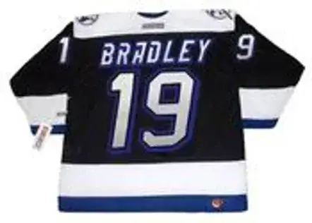 BRIAN BRADLEY Tampa Bay Lightning 1993 Away CCM Throwback NHL Hockey Jersey 