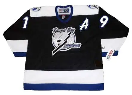 BRIAN BRADLEY Tampa Bay Lightning 1995 Away CCM Throwback NHL Hockey Jersey