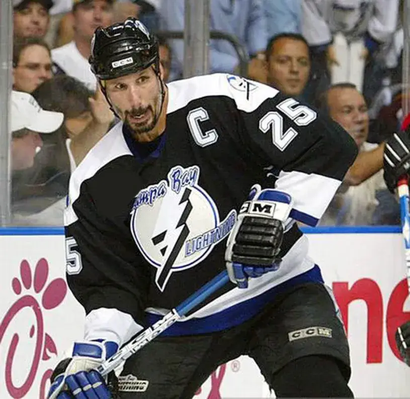 DAVE ANDREYCHUK Tampa Bay Lightning 2004 Home CCM Throwback NHL Jersey 