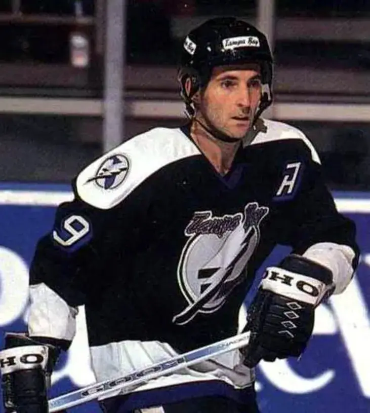 DENIS SAVARD Tampa Bay Lightning 1993 Away CCM Throwback NHL Hockey Jersey 