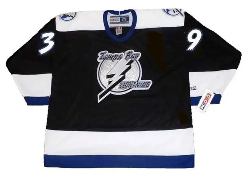 ENRICO CICCONE Tampa Bay Lightning 1994 Away CCM Throwback NHL Hockey Jersey