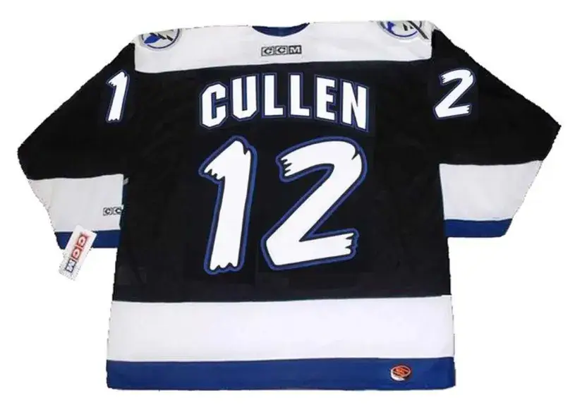 JOHN CULLEN Tampa Bay Lightning 1996 Away CCM Throwback NHL Hockey Jersey 
