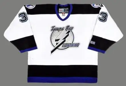 MANON RHEAUME Tampa Bay Lightning 1992 Home CCM Throwback NHL Hockey Jersey