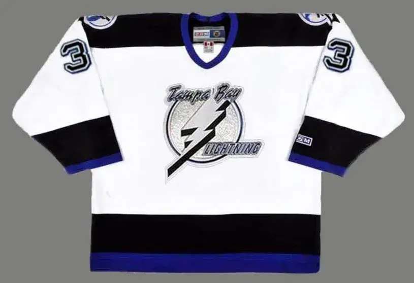 MANON RHEAUME Tampa Bay Lightning 1992 Home CCM Throwback NHL Hockey Jersey