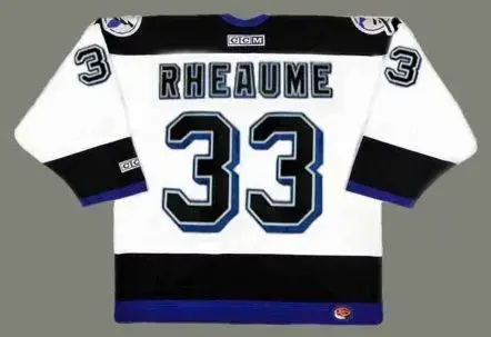 MANON RHEAUME Tampa Bay Lightning 1992 Home CCM Throwback NHL Hockey Jersey 