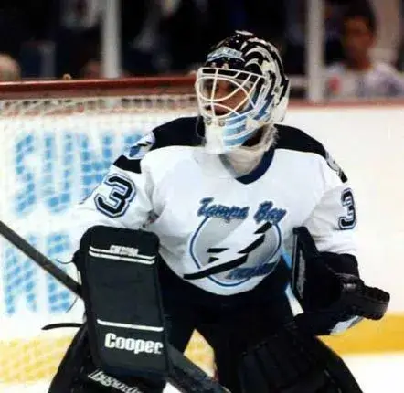 MANON RHEAUME Tampa Bay Lightning 1992 Home CCM Throwback NHL Hockey Jersey 
