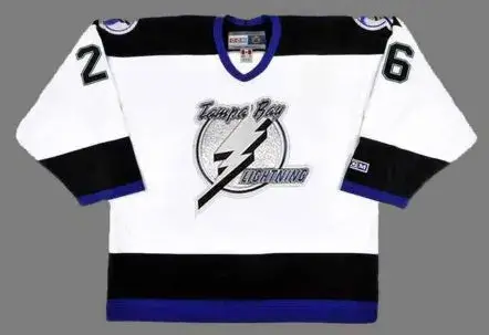 MARTIN ST. LOUIS Tampa Bay Lightning 2004 Away CCM Throwback NHL Hockey Jersey