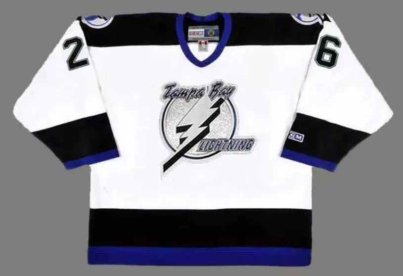MARTIN ST. LOUIS Tampa Bay Lightning 2004 Away CCM Throwback NHL Hockey Jersey