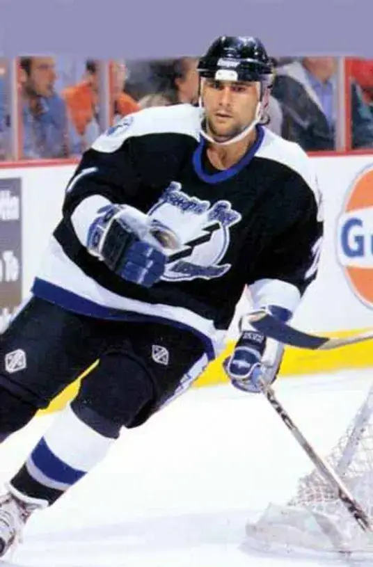 MICK VUKOTA Tampa Bay Lightning 1997 Away CCM Throwback NHL Hockey Jersey 